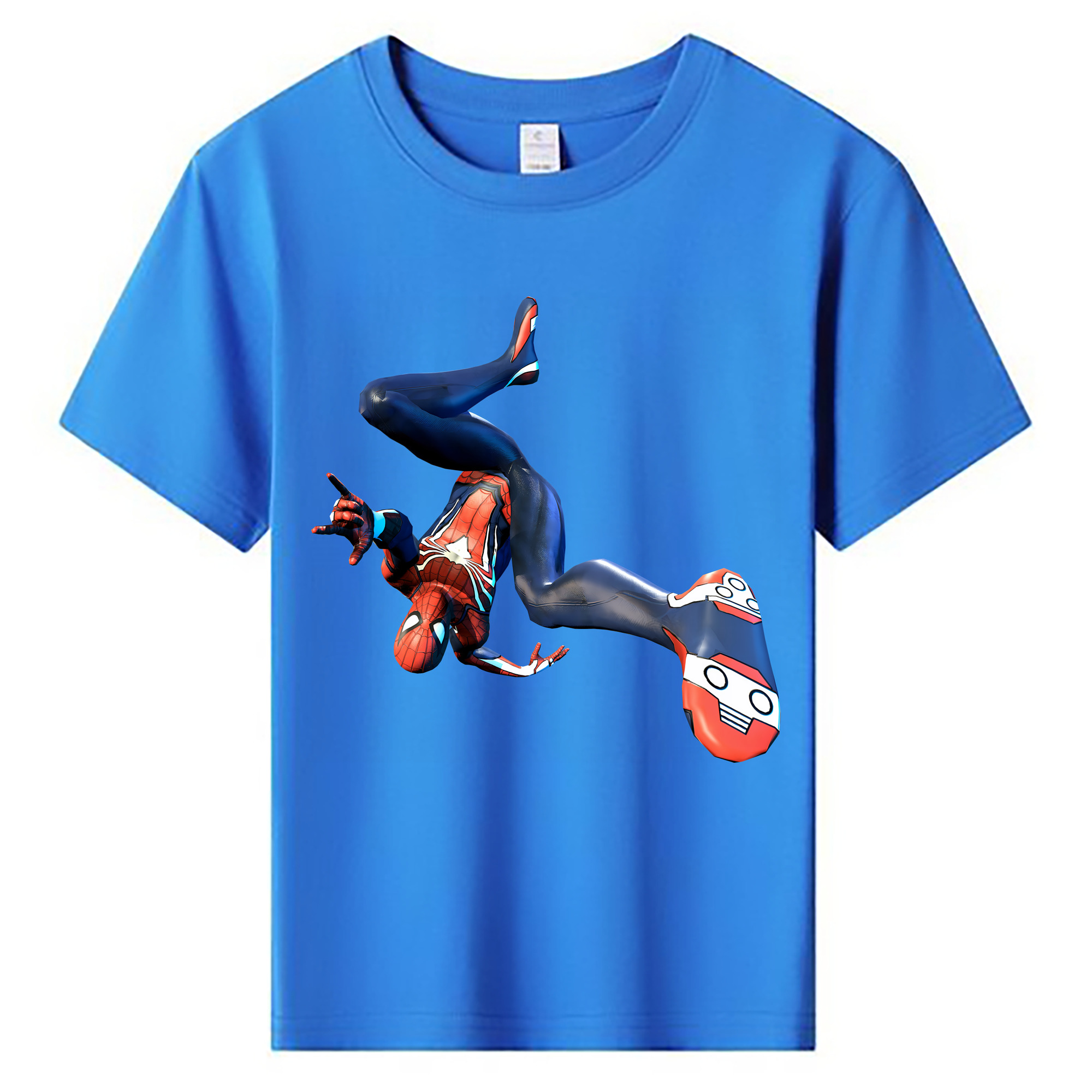 （画像用） Spider Man スパイダーマン 綿100％キッズTシャツ（フロントプリント）
